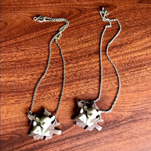 Handmade diorama Bambi deer Etsy kitsch necklace
